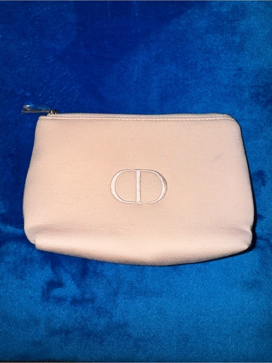 Dior Handbags - Dior Light Pink Embroidered CD Cosmetic Pouch